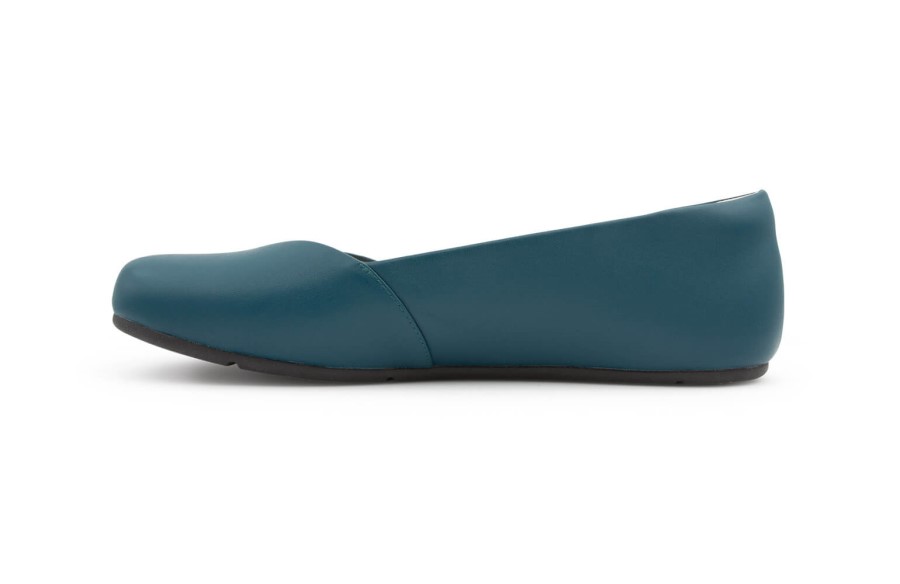 Phoenix Leather-Women's Dressy Flat Teal Xero