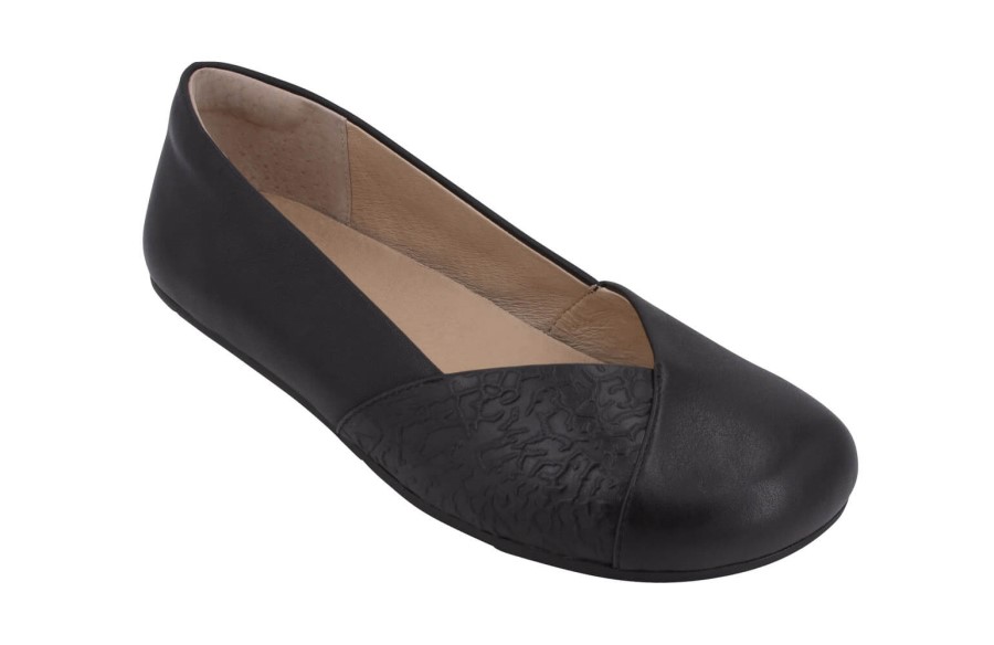 Phoenix Leather-Women's Dressy Flat Xero Black