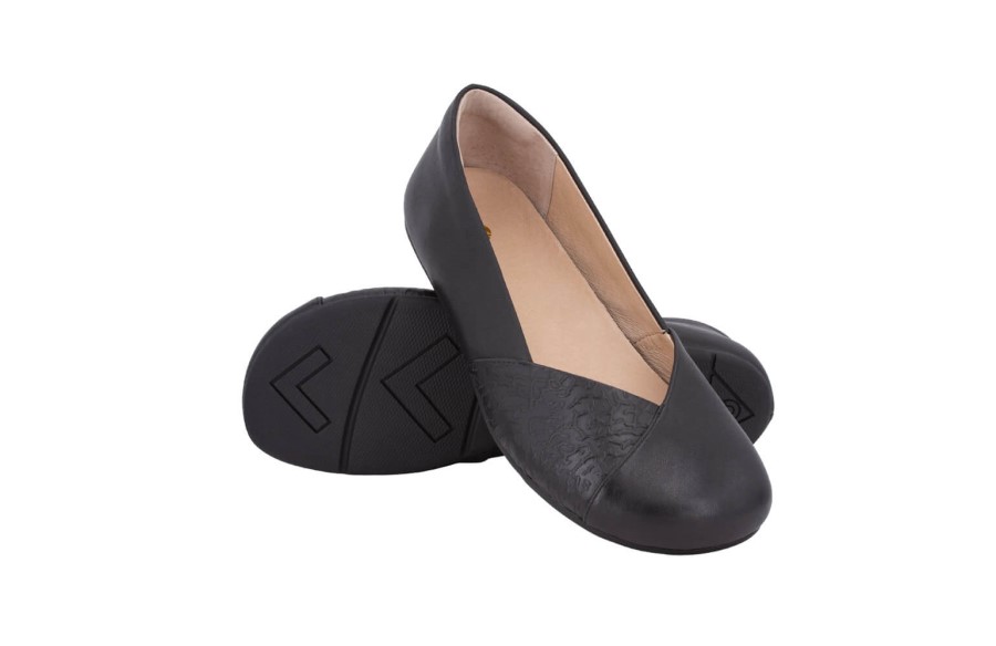 Phoenix Leather-Women's Dressy Flat Xero Black
