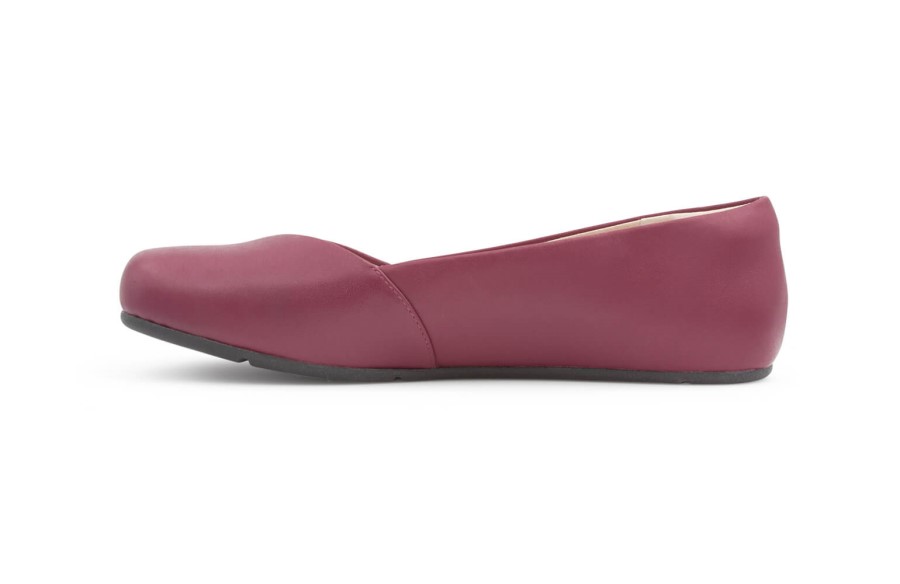 Xero Phoenix Leather-Women's Dressy Flat Raspberry