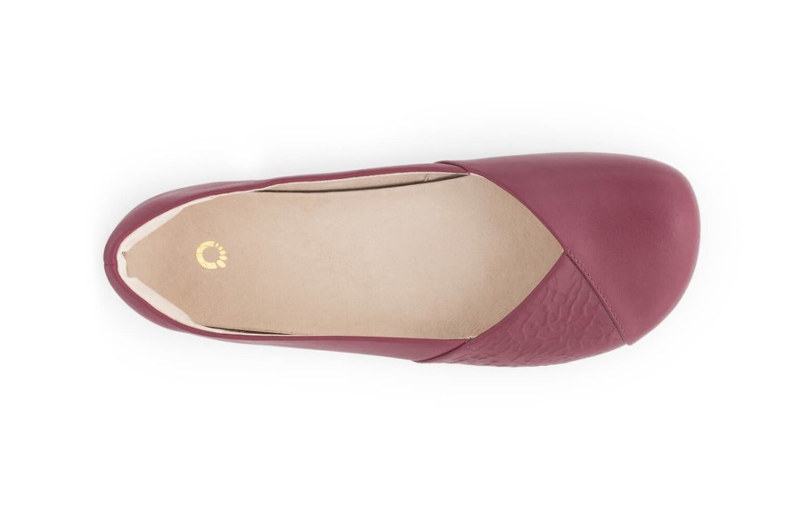 Xero Phoenix Leather-Women's Dressy Flat Raspberry